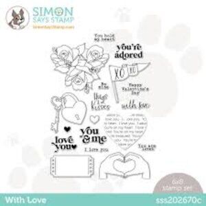 With love Clear Stamp Set Simon Says Stamps